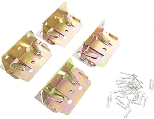 Tech Team Positive Lock Bed Slat and Sectional Sofa Connector Kit, 4 Sets