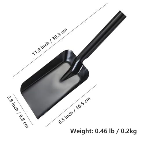 TAISOCA 12-Inch Stainless Steel Ash Shovel for Fireplace and Grill