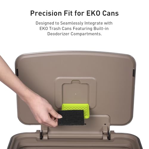 EKO Trash Can Deodorizer Filter Refill - 4-Pack, Universal Fit