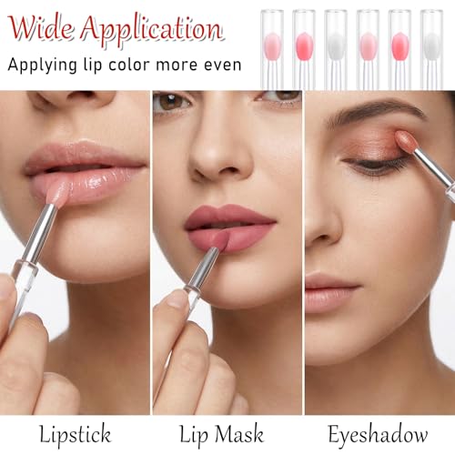 24Pcs Silicone Lip Mask Applicator and Lipstick Brush Set, Reusable