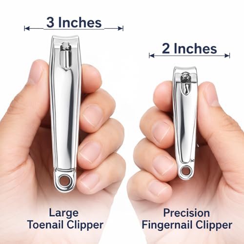 G.B.S Stainless Steel Nail Clipper Set with Styptic Powder for Bleeding