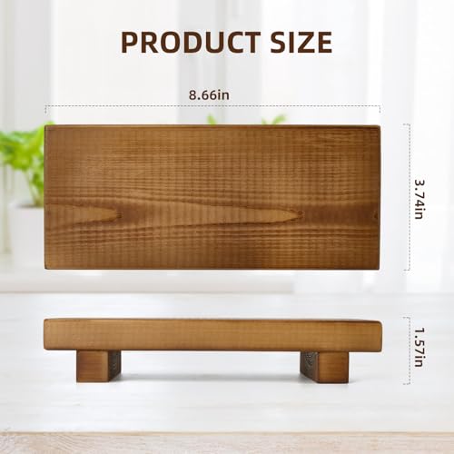 Solid Wood Display Riser for Kitchen and Bathroom Decor