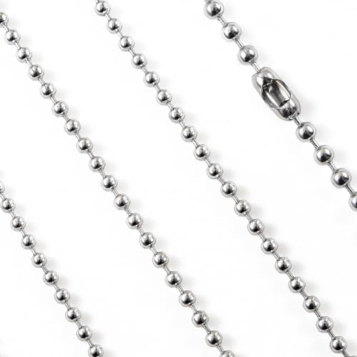 Ceiling Fan Pull Chain Extension with Beaded Design - Silver
