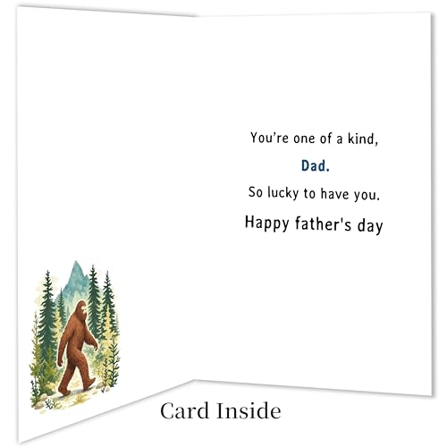 Funny Bigfoot Father's Day Card - Dads Like You Are Hard to Find (ZN-521)