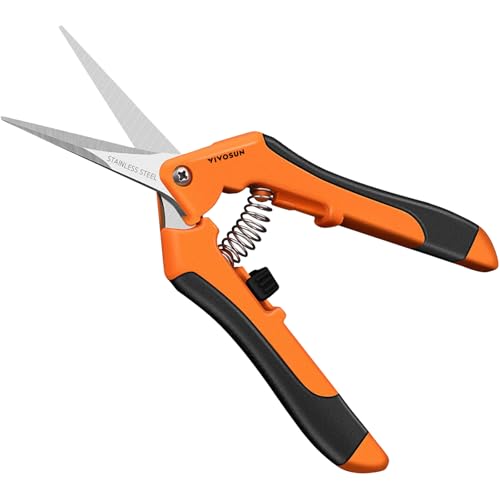 VIVOSUN 6.5 Inch Pruning Shears - Ergonomic Stainless Steel Gardening Scissors