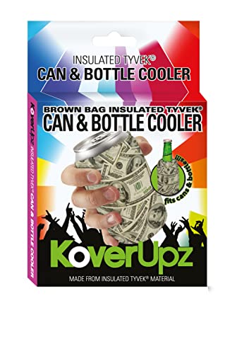 KoverUpz Insulated Can and Bottle Cooler Sleeve - Cash Money Tyvek