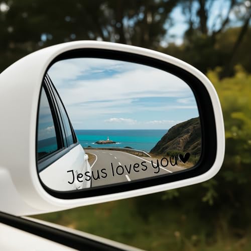 Jesus Loves You Vinyl Decal - 4 Inch Christian Sticker for Car & Laptop