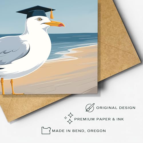 Congrats Bruh Graduation Card 2026 - Funny High School & College Graduate Greeting Card with Envelope