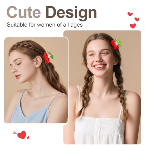 AMCAMI Cherry Hair Claw Clips 2 Pack Non Slip Small Fruit Hair Accessories