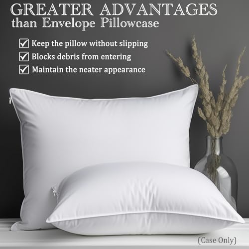 Precoco Toddler Pillowcase Set - 2 Pack 14x19 Organic Cotton Travel Covers