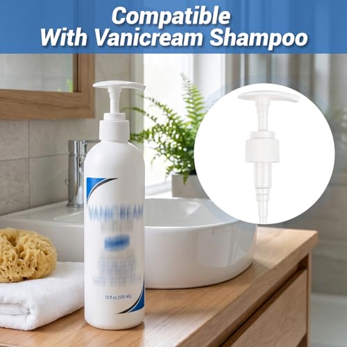 3-Pack Shampoo Pump Dispensers for 12 fl oz Vanicream Bottles