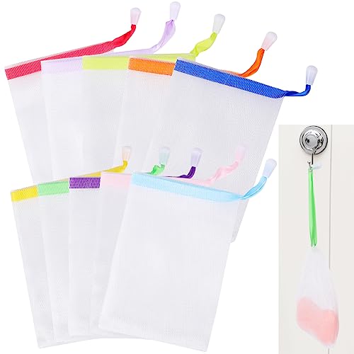 Mozeat Lens Exfoliating Soap Saver Pouch - 10 Pack Mesh Bubble Bags