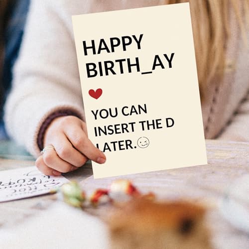 Funny Birthday Card for Husband and Boyfriend with Envelope