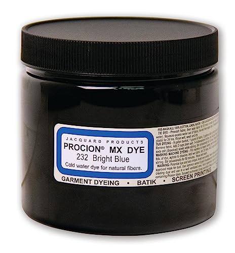 Jacquard Bright Blue Tie Dye Powder 8oz - Permanent Fabric Dye