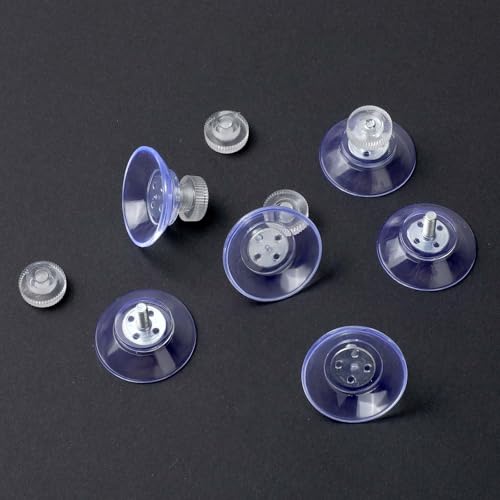 Mozeat 32mm Suction Cups with Stainless Steel M4 Screws - 6 Pack