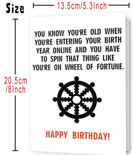 Missonemi Funny Birthday Card for Him/Her - Unique Gift