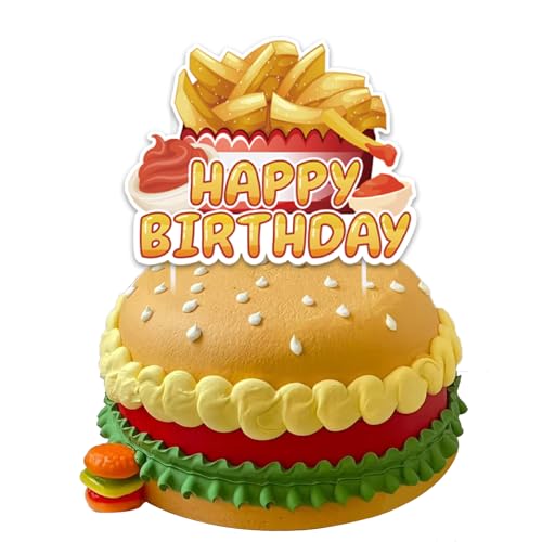 French Fries Birthday Cake Topper - Fun Fast Food Party Decoration