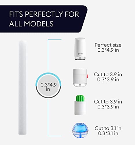 GENIANI Cotton Filter Replacement Sticks for Humidifiers - 10 PCS
