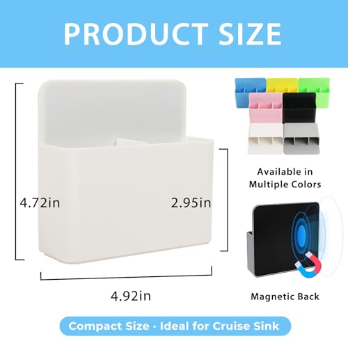 Magnetic Toothbrush Holder for Cruise Cabins - Compact Bathroom Organizer