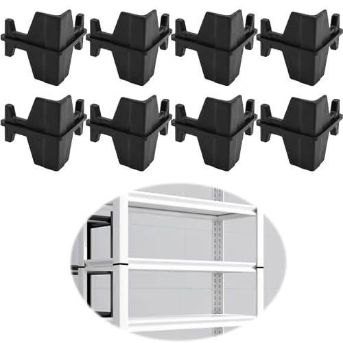 8 Post Corner Connectors - Durable PP Plastic for Shelving Units