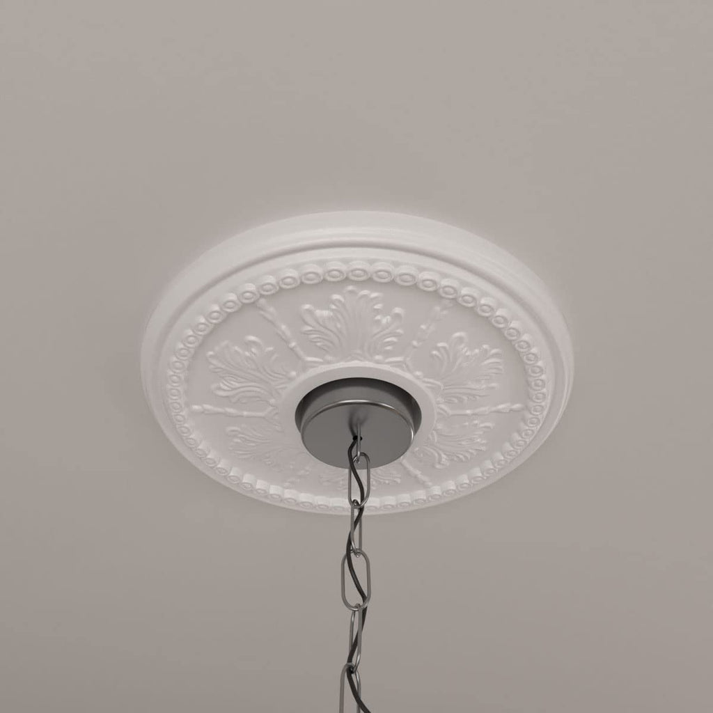13 7/8"OD x 3 3/4"ID x 1 1/4"P Tirana Ceiling Medallion (Fits Canopies up to 4 3/4")