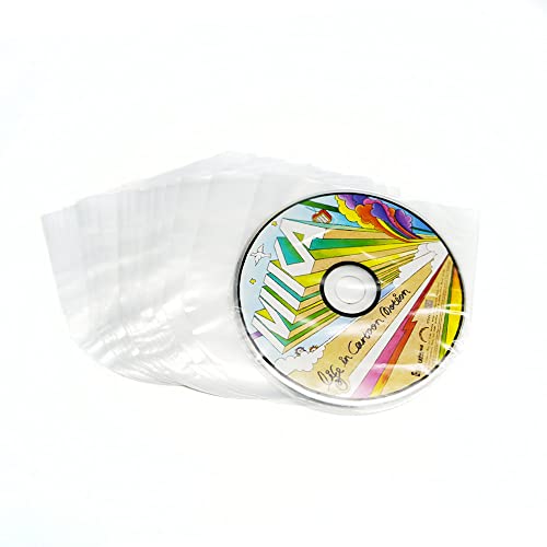 50PCS Anti-Static CD/DVD Inner Sleeves for 5-Inch Storage