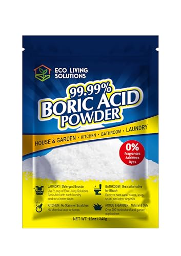 99.99% Pure Boric Acid Powder - 12 Oz Multi-Purpose Cleaner