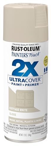 Rust-Oleum Painter's Touch 2X Gloss Cottage White Spray Paint - 12 Ounce