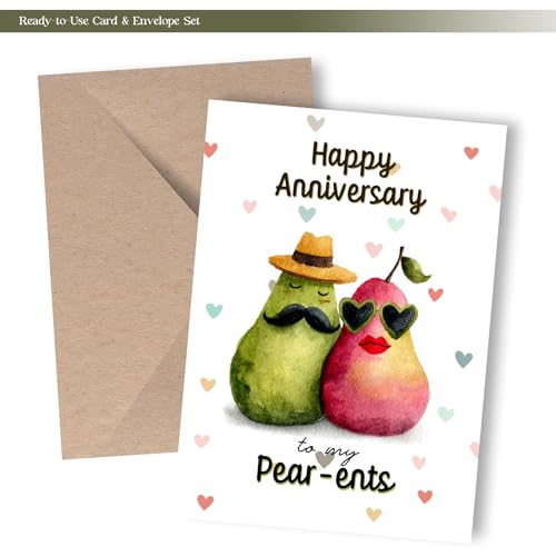 Funny Anniversary Card for Parents - Premium Quality Greeting Card