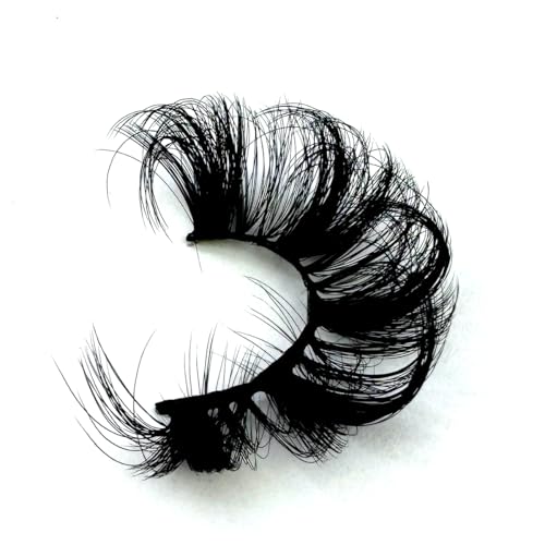 HBZGTLAD 3D Faux Mink False Eyelashes Thick Long Dramatic 4 Pairs
