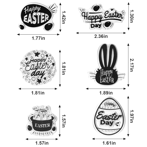 Easter Clear Stamps - Bunny & Egg Designs for DIY Crafts