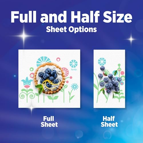 Sparkle Pick-A-Size Paper Towels, Spirited Prints - 2 Double Rolls