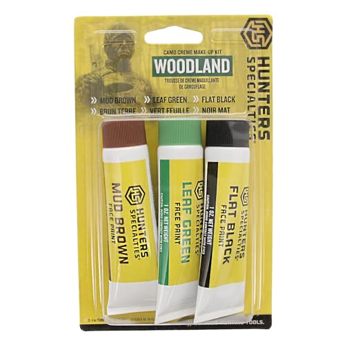 Hunters Specialties Woodland Camo Creme Makeup Kit - 3 Pack