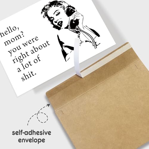 Funny Mother's Day Card for Mom - Heartfelt Gift with Retro Design