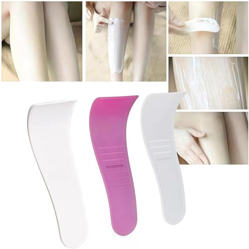 SelHeng Reusable Non-Stick Wax Spatulas - 3 Pcs Portable Hair Removal Applicators