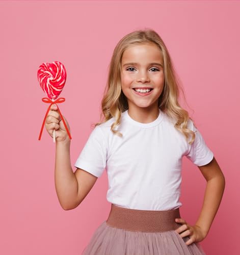 20 Red Cake Bows - Vibrant Ribbon Toppers for Parties & Celebrations
