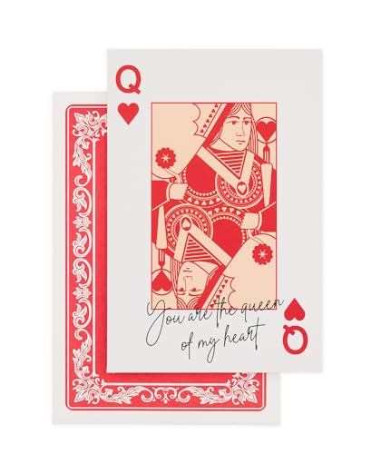Romantic Poker-Themed Love Card - You're The Queen of My Heart