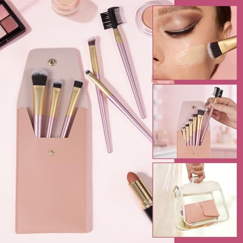 HEYOTECK 6Pcs Professional Makeup Brush Set Soft Synthetic Face Brushes