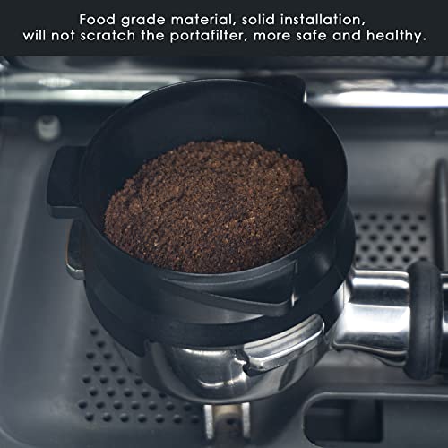54mm Coffee Dosing Funnel for Breville Portafilters - Hands-Free, Dishwasher Safe, Black