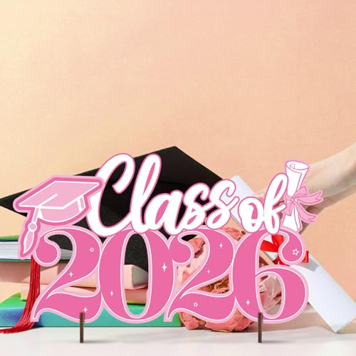 Class of 2026 Graduation Wooden Signs & Photo Booth Props Set