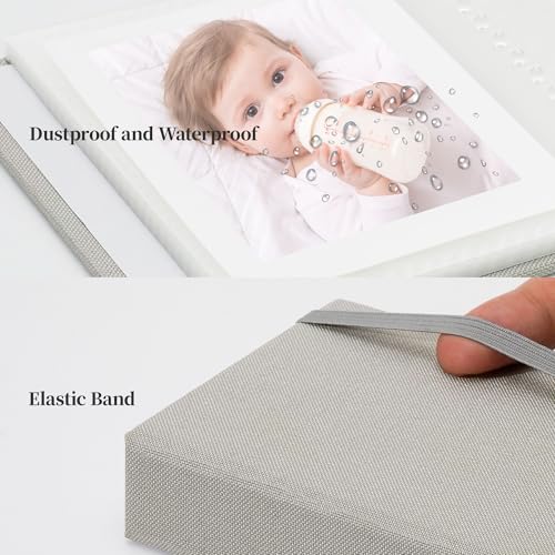 Vienrose Cloth Photo Album for 2x3 Instant Photos - 52 Pockets, Grey