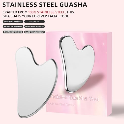 Stainless Steel Gua Sha Facial Tool for Face and Body Sculpting