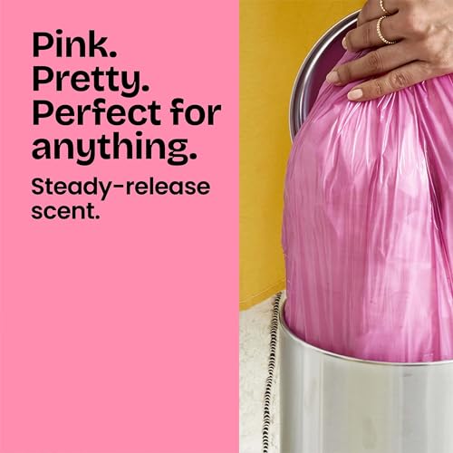 Glad Small Trash Bags, 4 Gallon, Febreze Cherry Blossom, 34 Count