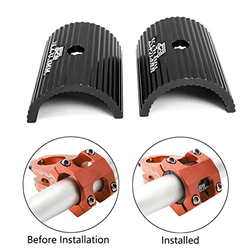 1Pair Bike Handlebars Shim Bicycle Clamp Spacers 25.4-31.8MM Conversion Adapter Cycling Aluminum Alloy Stems Reducer Mountain Bike Parts and Components