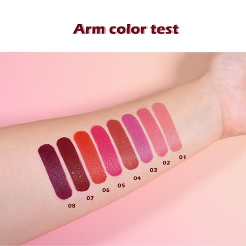 QIDSTERS Matte Lipstick Crayon, Long Lasting Waterproof Nude Lip Pencil