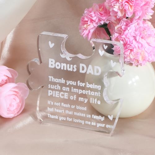 Dad Acrylic Puzzle Plaque - Perfect Gift from Daughter or Son