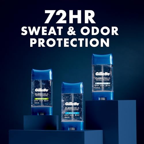 Gillette Clear Gel Antiperspirant and Deodorant for Men Cool Wave 2.85 oz