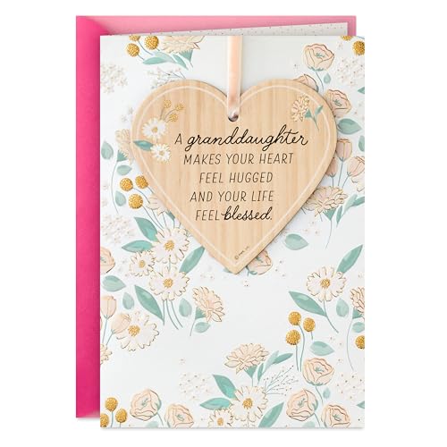 Hallmark Birthday Card for Granddaughter with Removable Heart Ornament