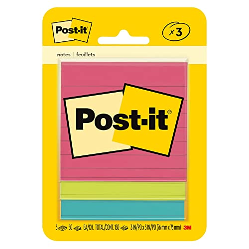 Post-it Notes Poptimistic Collection, 3x3 Inch, 3 Pads