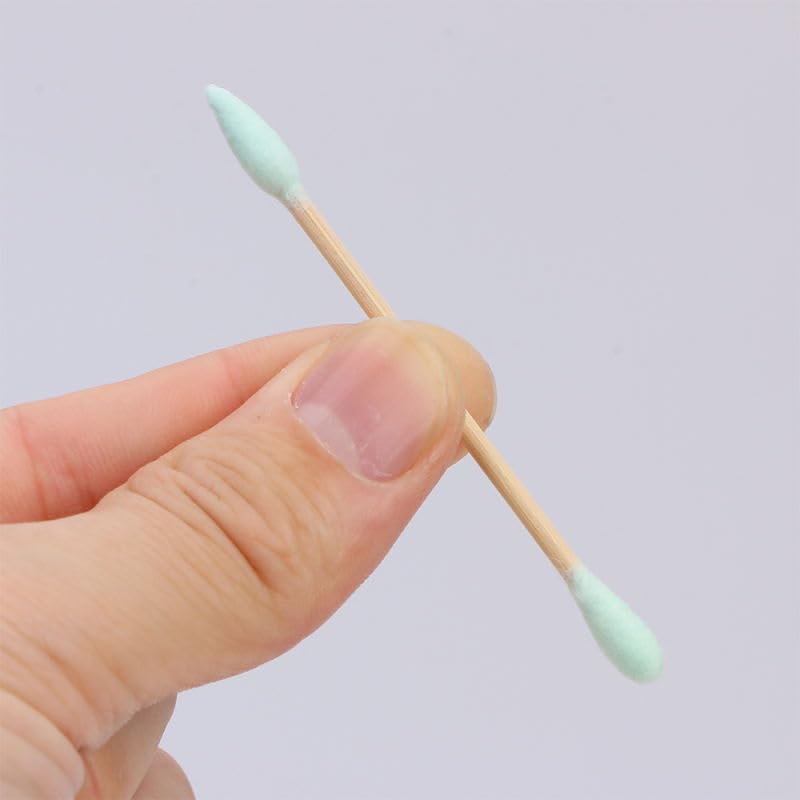 Eco-Friendly Bamboo Cotton Swabs Organic Double-Ended Buds